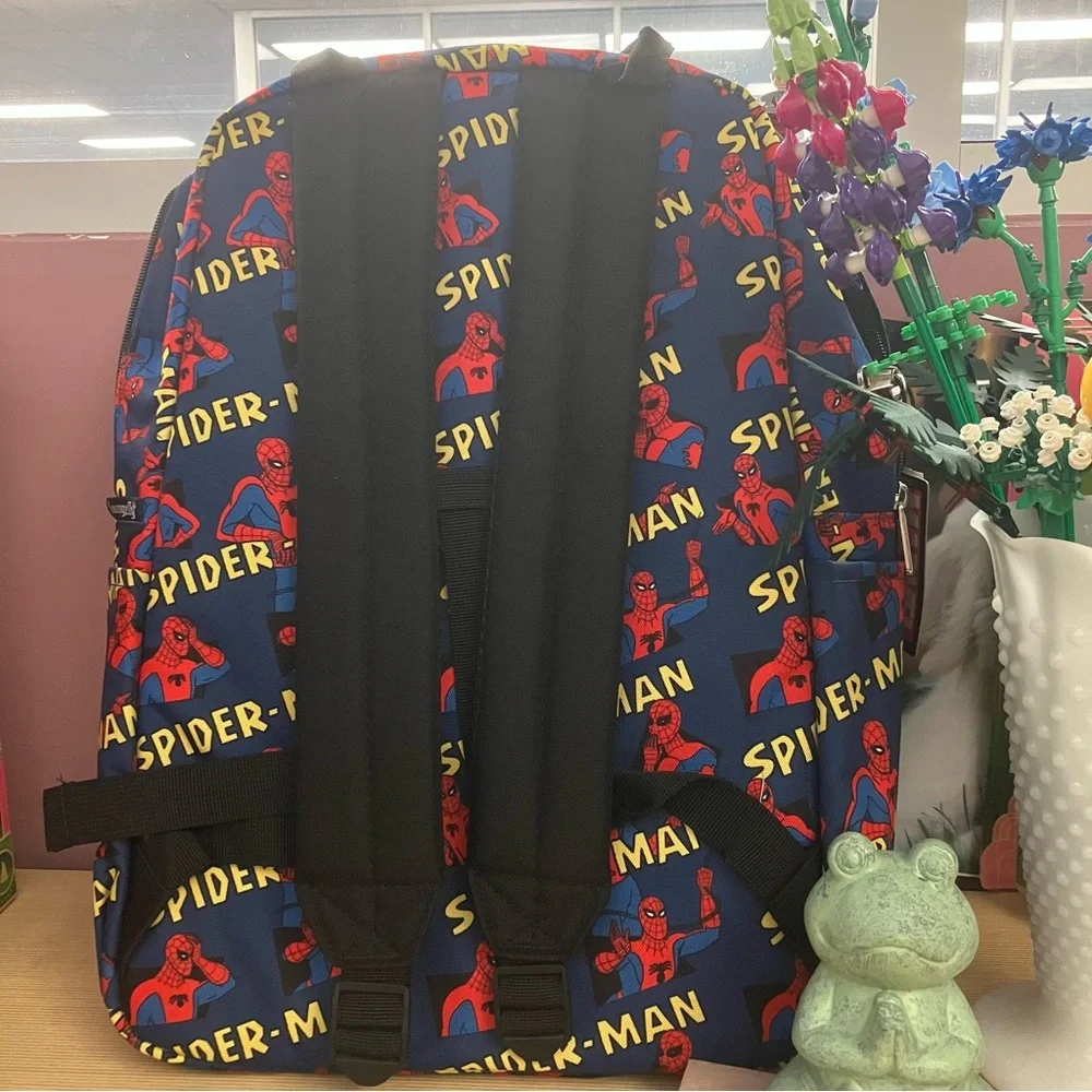 Loungefly Marvel Spider-Man all over Print Nylon Backpack - NEW